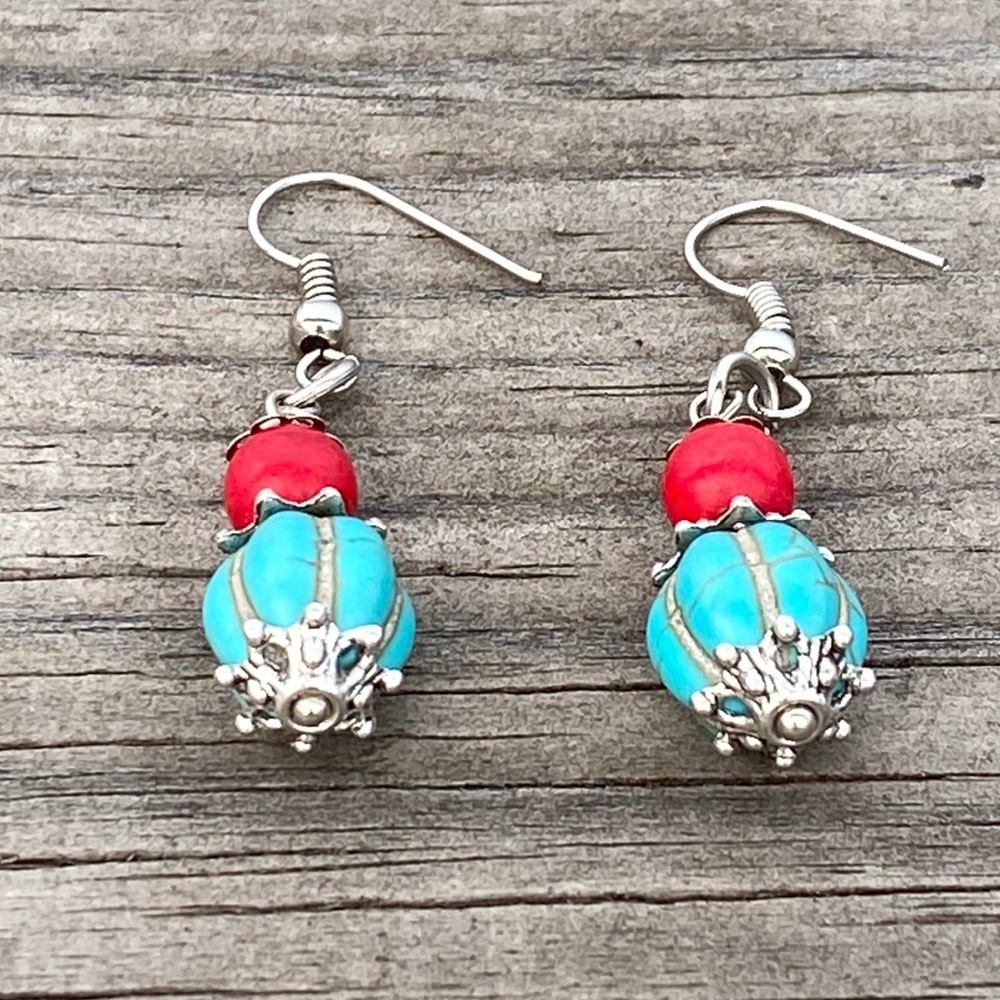 3 for $35🌈Handmade Earrings Artisan  Bead Dangle